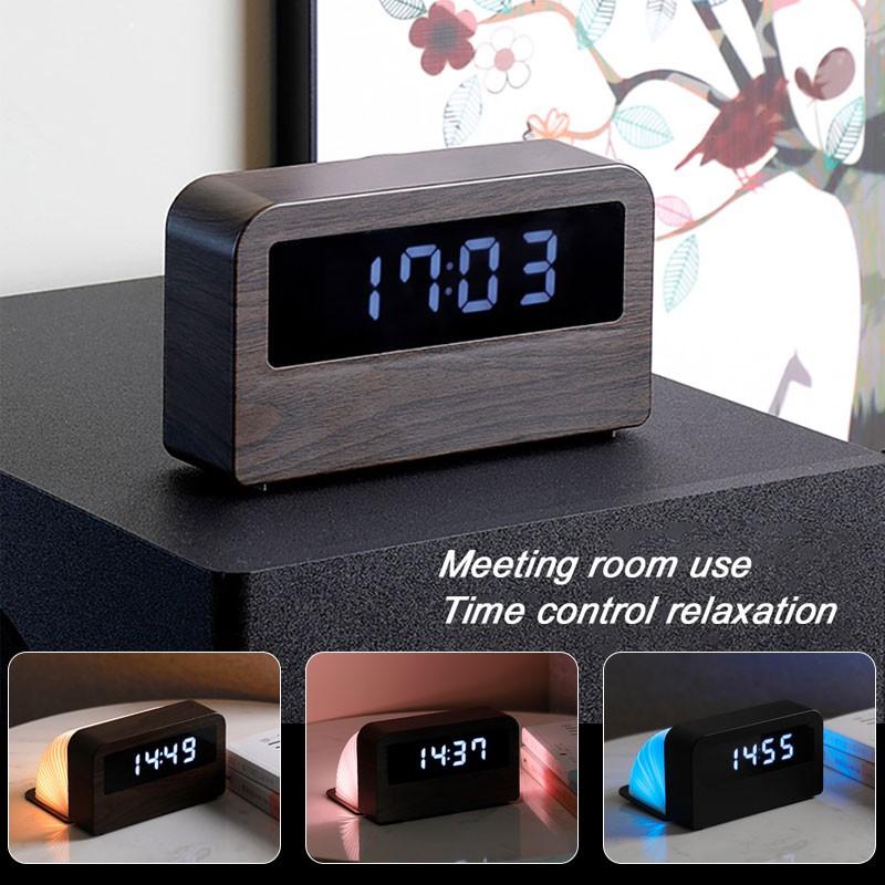 

Desk & Table Clocks 2022 Creative Large Screen Digital Page Turning Clock With Light Rechargeable Home Desktop Bedroom Dormitory Feeding Nig