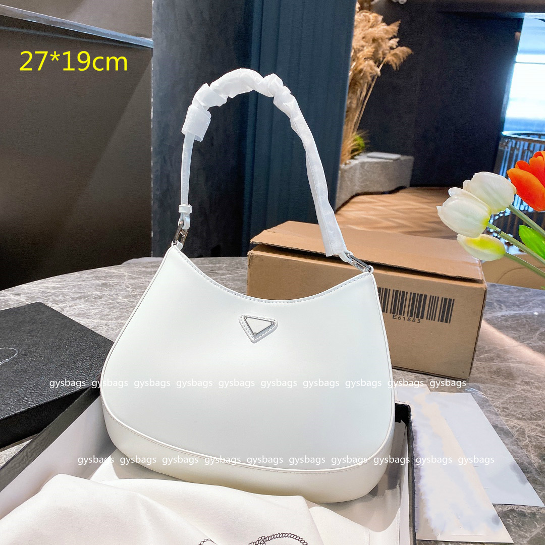 

Classic Luxury Women Handbags Small Totes Designers Shouler Bags Lady Hobos Fashion Underarm Purses with Triangle Letters Patent Leather High Quality PD21070202, Silver