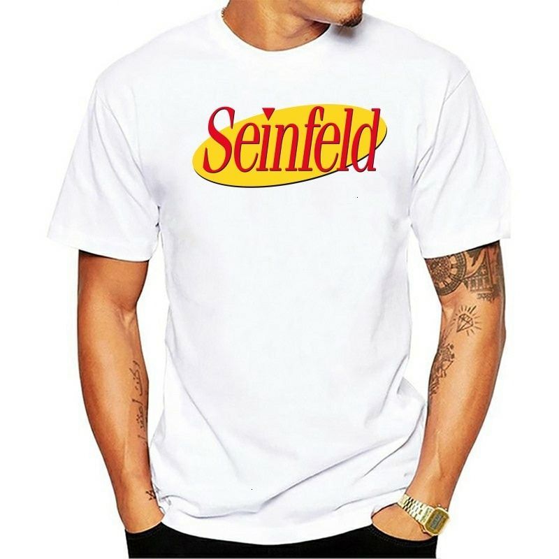 

Seinfeld Logo 90s Sitcom Tv Show T-shirt Tee Printed Summer Style Tees Male Harajuku Top Fitness Brand Clothing