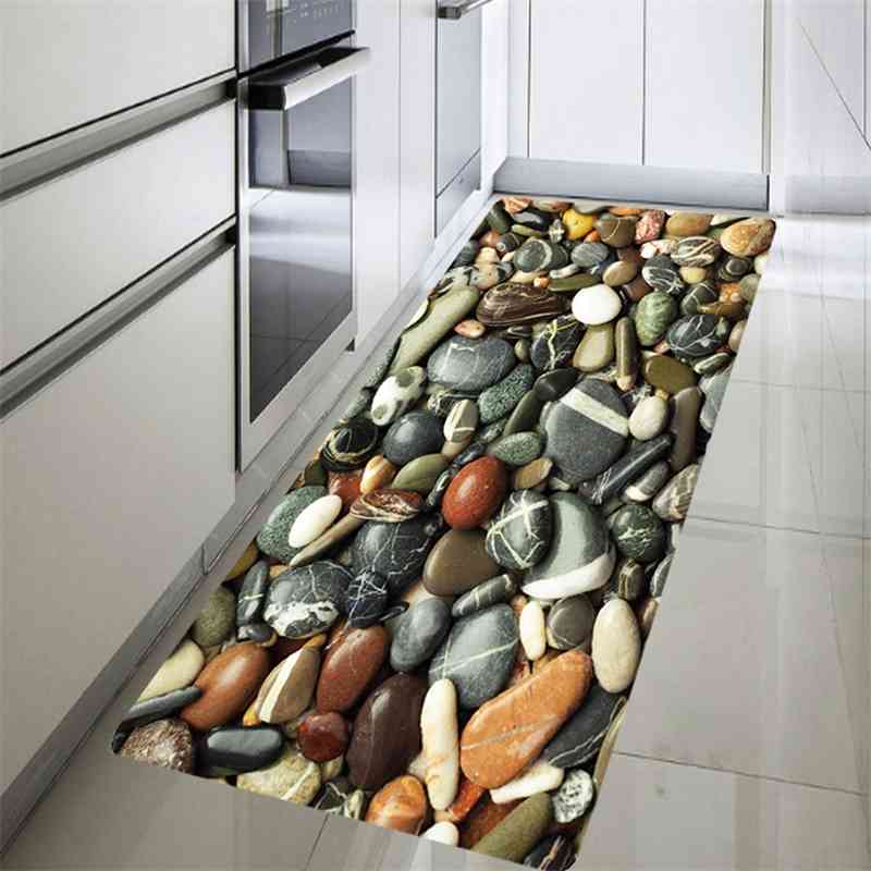 

Printed long floor bathroom kitchen carpet absorbent mat