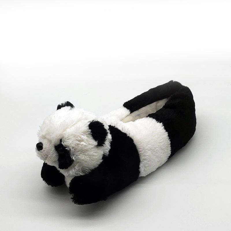 

Slippers Panda Custom A Warm Winter Lovers Home Floor Shoes House Indoor Special Offer Thick Hard Bottom, Black