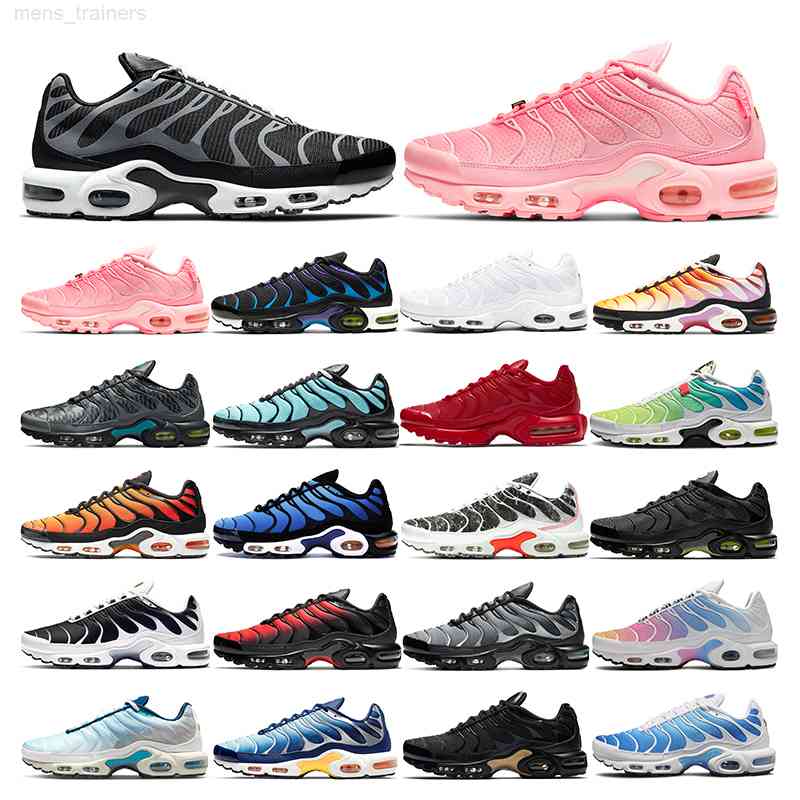 

tn plus running shoes mens White black Atlanta Hyper blue pink true green women Breathable sneaker trainer outdoor sport, 37