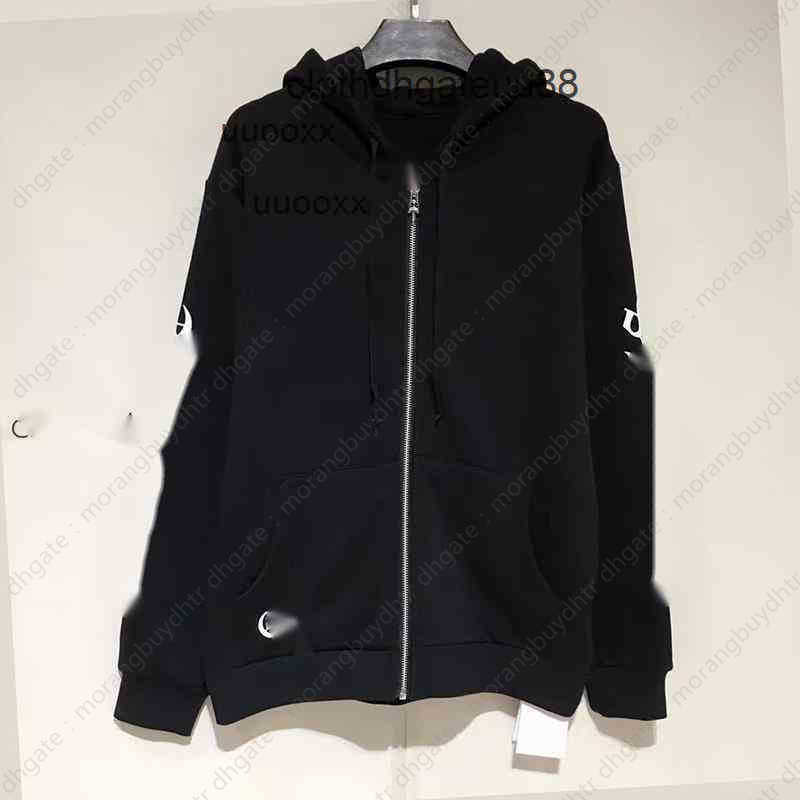 

36R9 Hearts/chrome Quality High Men's Chrome-hearts Hoodie Fashion Spring Thin Coat Hooded Sweater Wo Horseshoe Print Cardigan, Black