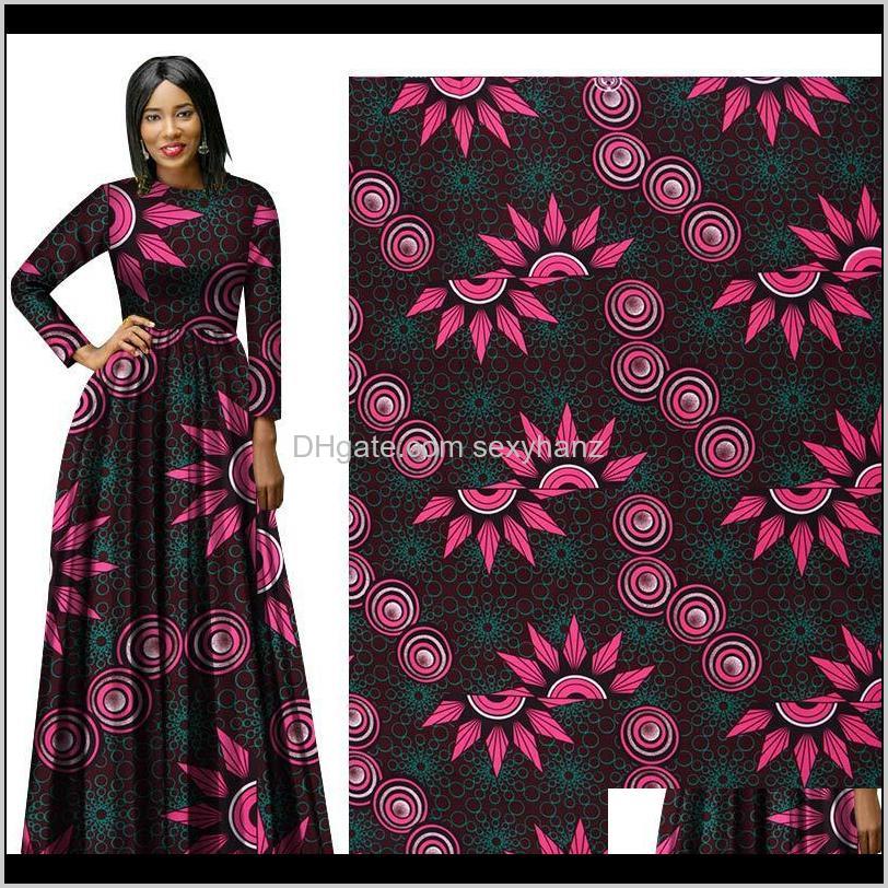 

Clothing Apparel Drop Delivery 2021 Ankara Polyester Prints Binta Real Wax High Quality 6 Yards African Fabric For Party Dress Ship Of3Es