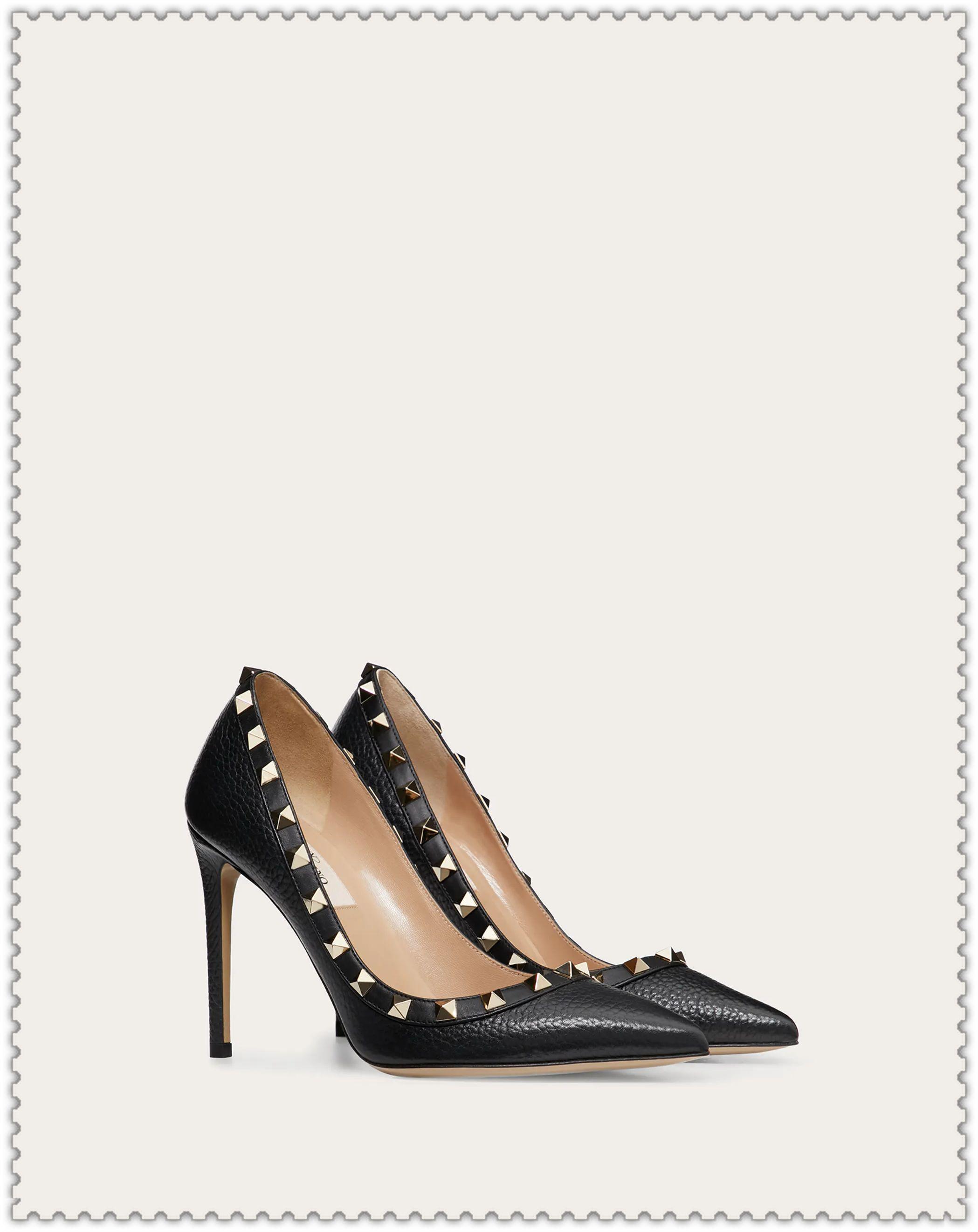 

ValentinoL-15 Shoes Studded Spikes Flats shoes casual Shoes Men Women Party Lovers Sneakers EUR:35-45, Black