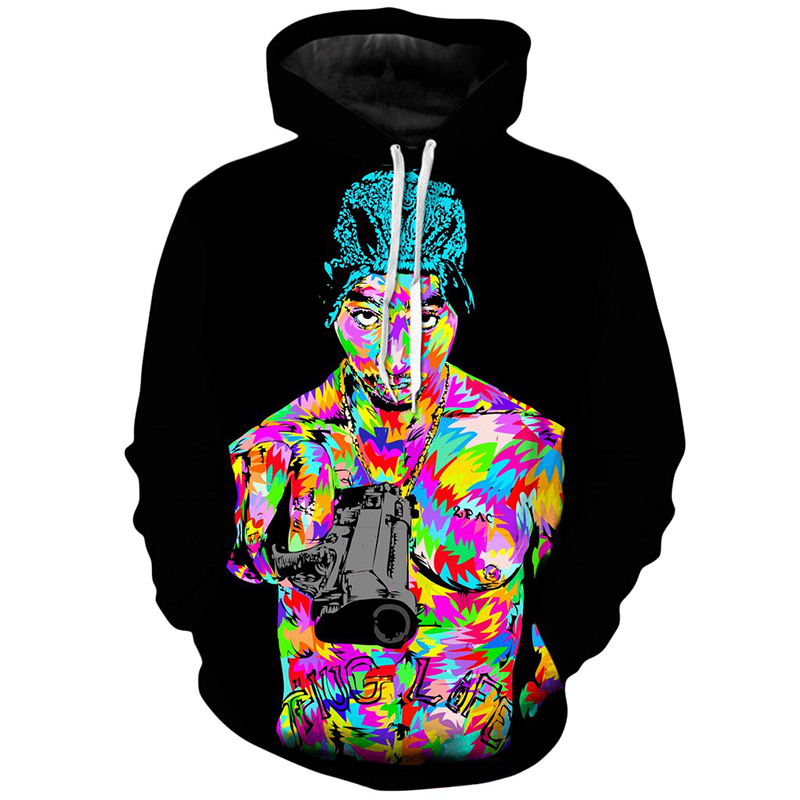 

Graffiti Art Pattern Men' 3D Printing Hoodie Visual Impact Party Top Punk Gothic Round Neck High Quality Sweatshirt Hoodie, Picture1