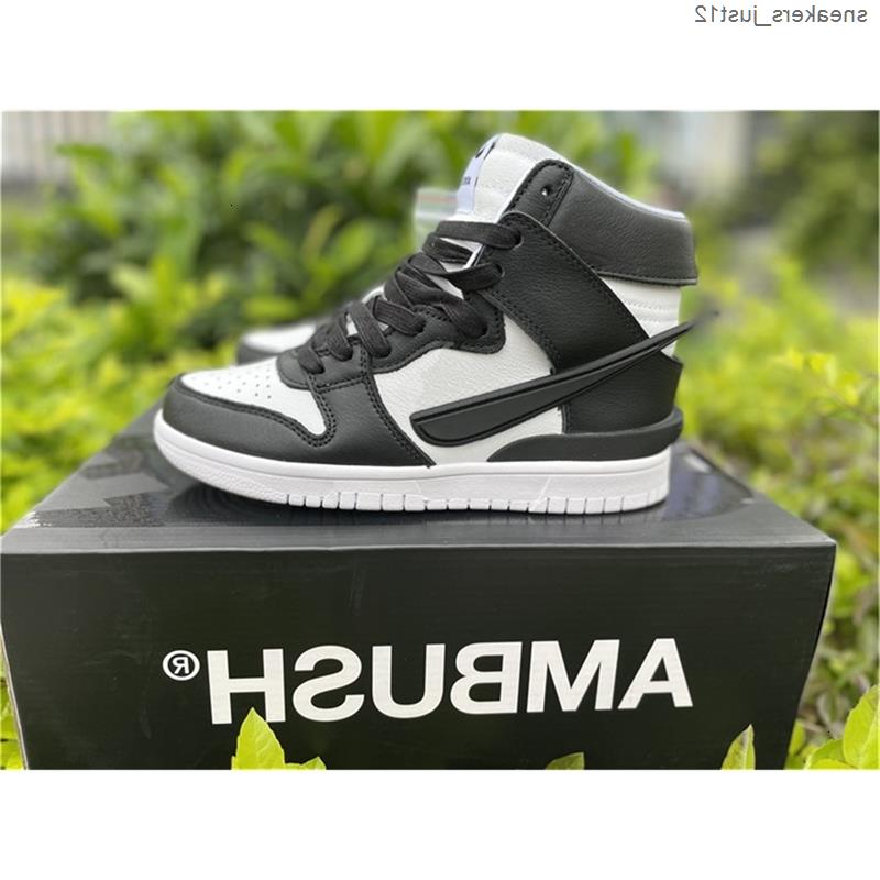 

Running x Basketball Outdoor White/Black-Spruce Newest CU7544-001 Nakeskin High Ambush 2021 Authentic Dunk Fashion Shoes Aura Xmfbt, Ambush black white