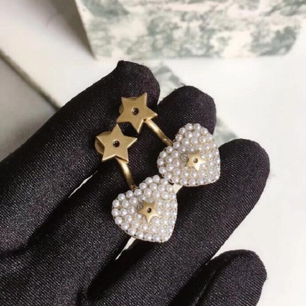 

new designer 2021 stud retro fashion ladies earrings GJ0U, Golden