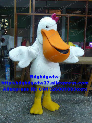

Mascot Costumes White Pelican Bird Mascot Costume Adult Cartoon Character Outfit Suit Festival Celebration Fashion Planning zx1598, Default color