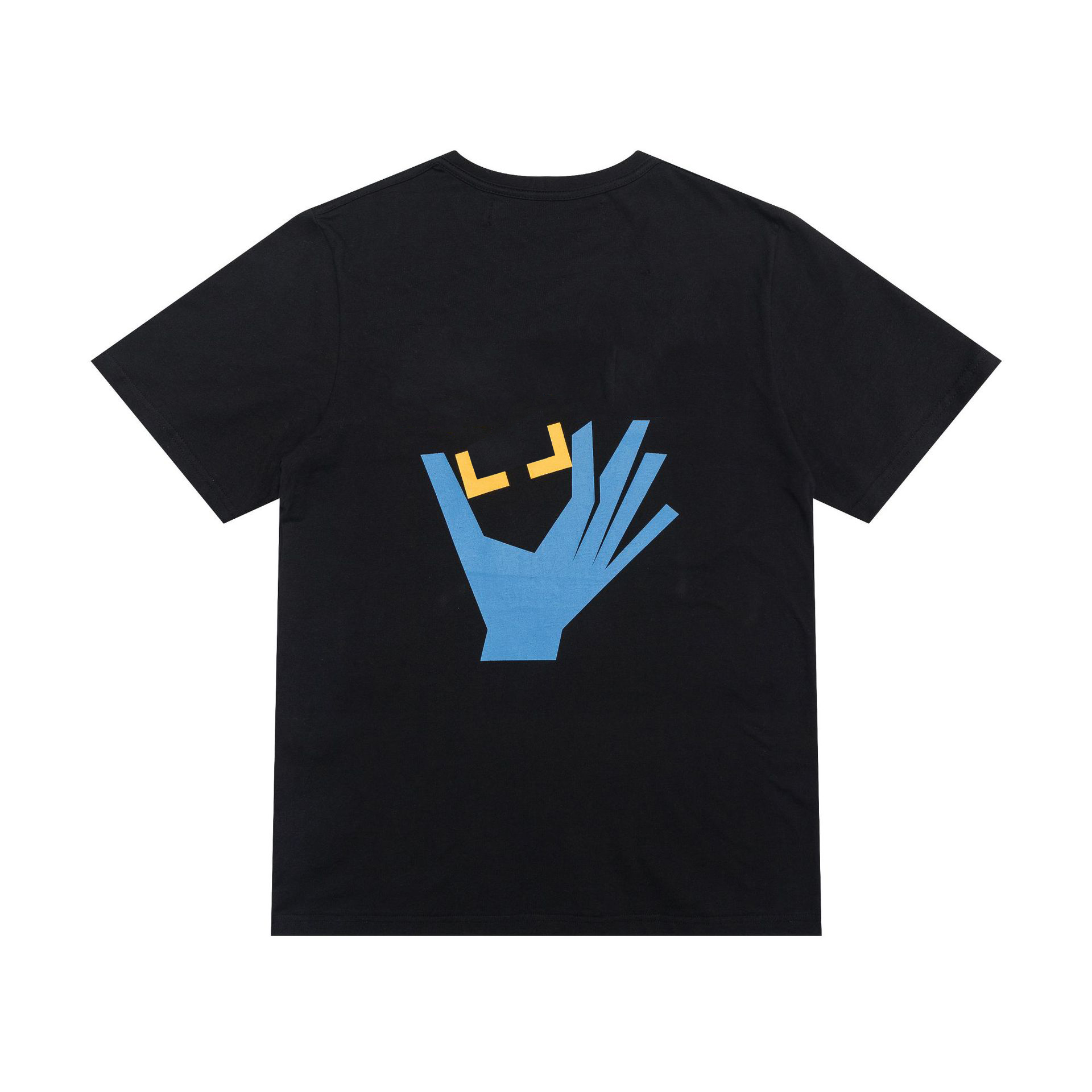 

Fashion BlueHand Designer Oil Paintting Cotton Short Sleeves T Shirt Mens Top Tee T-shirt Casual Tee Tops Back Printing Shirt Black White, White;black