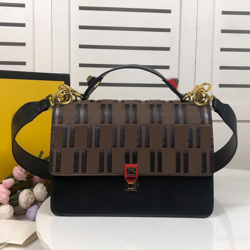 

Flip Bag Handbag Messenger Bags Fashion High Quality Magnetic Snap Open Cowhide Genuine Leather Patchwork Color Letter 1588, Grey