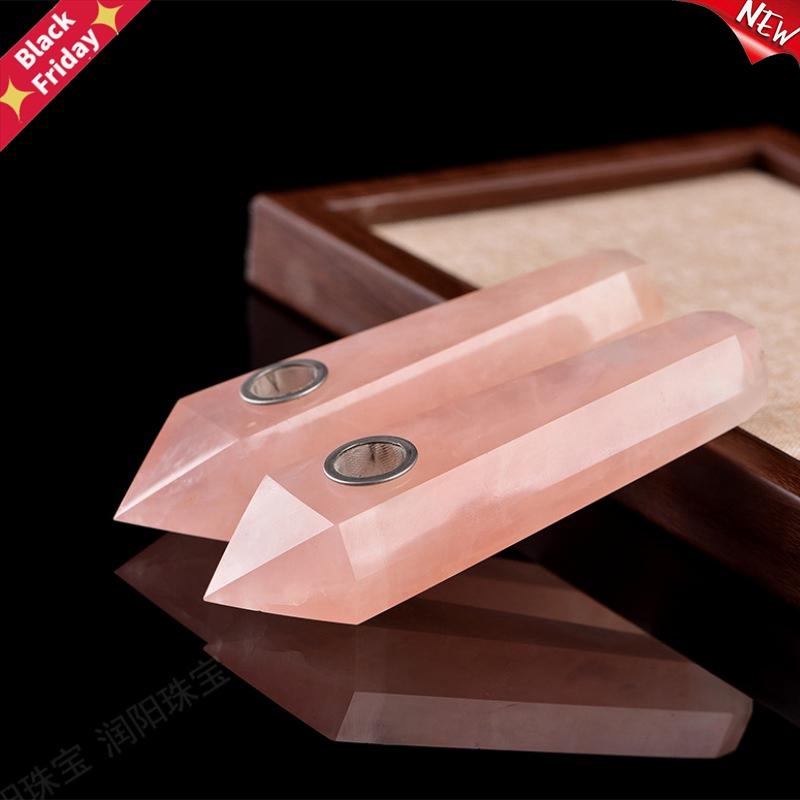 

1pcs Natural Stone Quartz Crystal Labradorite Smoking Pipe To Heal 10.5x3x1.9cm Decoration Pipes