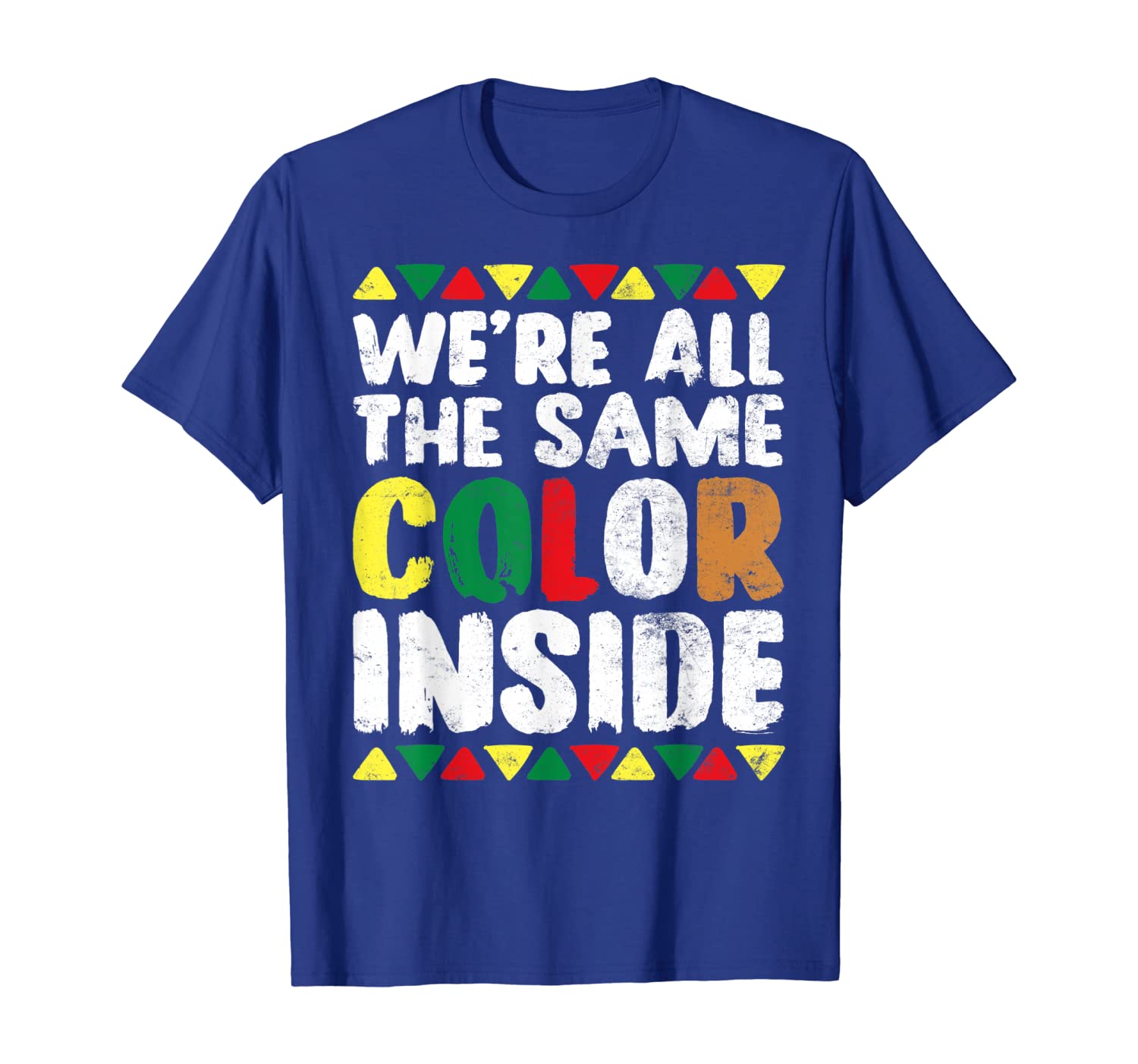 

we're all the same color inside t shirt history month pride, White;black