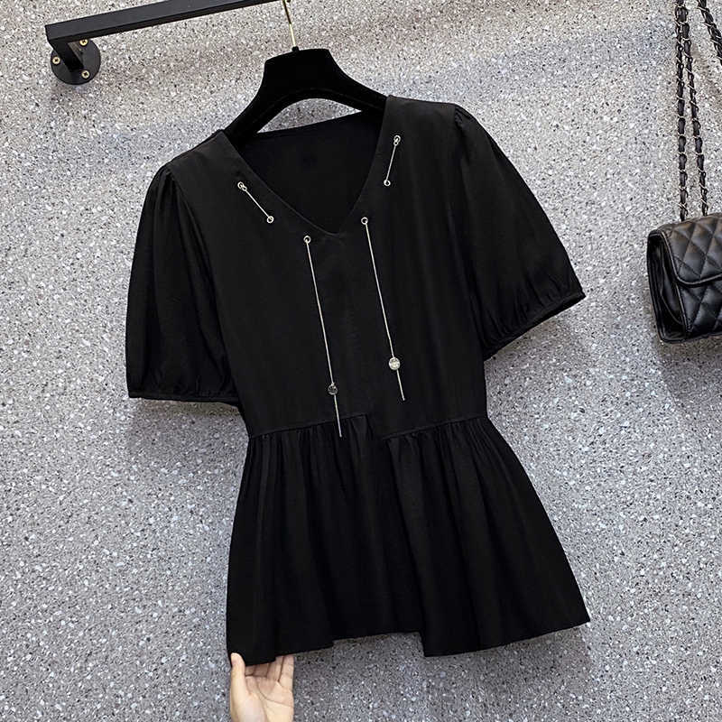 

Women Shirts Oversized Blouses Female Tops White Plain Blusa Loose BF Korean Style Summer White Pockets Tops Office Lady 210604, Red