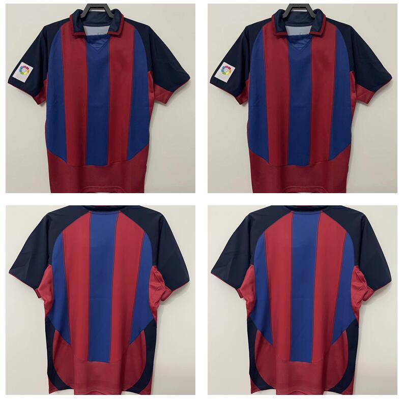 

Retro classic 2003 2004 PUYOL XAVI soccer jerseys Saviola GERARD Kluivert Gabri A.Iniesta Luis Enrique Overmars RONALDINHO Cocu 03 04 footba, 03/04 home