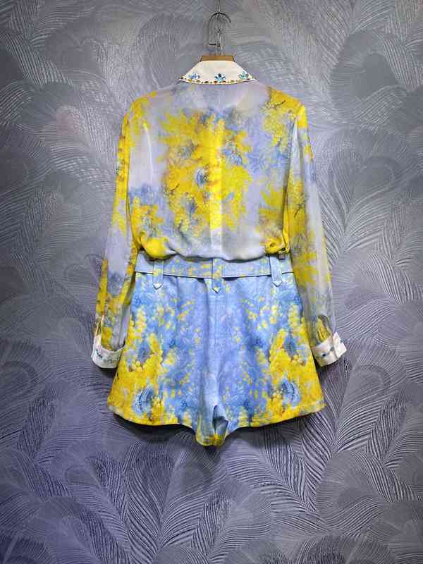 

Women's Two Piece Pants shirts and shorts in spring DL9C, Multi