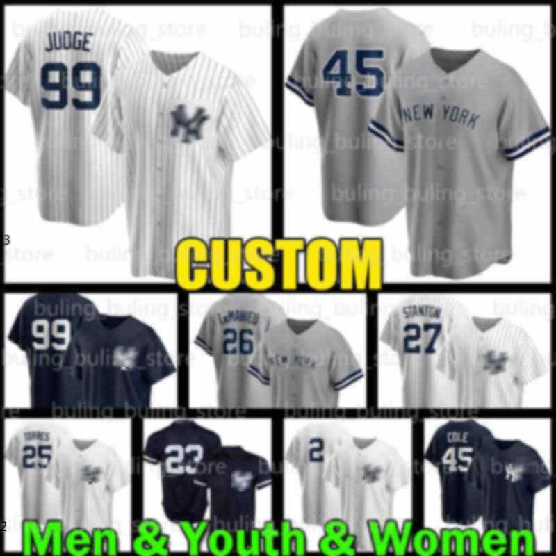 

Yankees Jersey 99 Aaron Judge 45 Gerrit Cole New 2 Derek Jeter York Custom 26 DJ LeMahieu Mariano 42 Rivera 24 Gary Sanchez Don Mattingly Giancarlo Stanton Babe Ruth, 2021 youth custom coolbase(yj-have name)