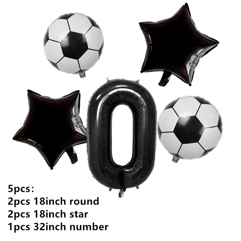 

Party Decoration 5 Pieces/Rugby Theme Football Birthday Balloon Board Aluminum Foil Helium Children's Toy