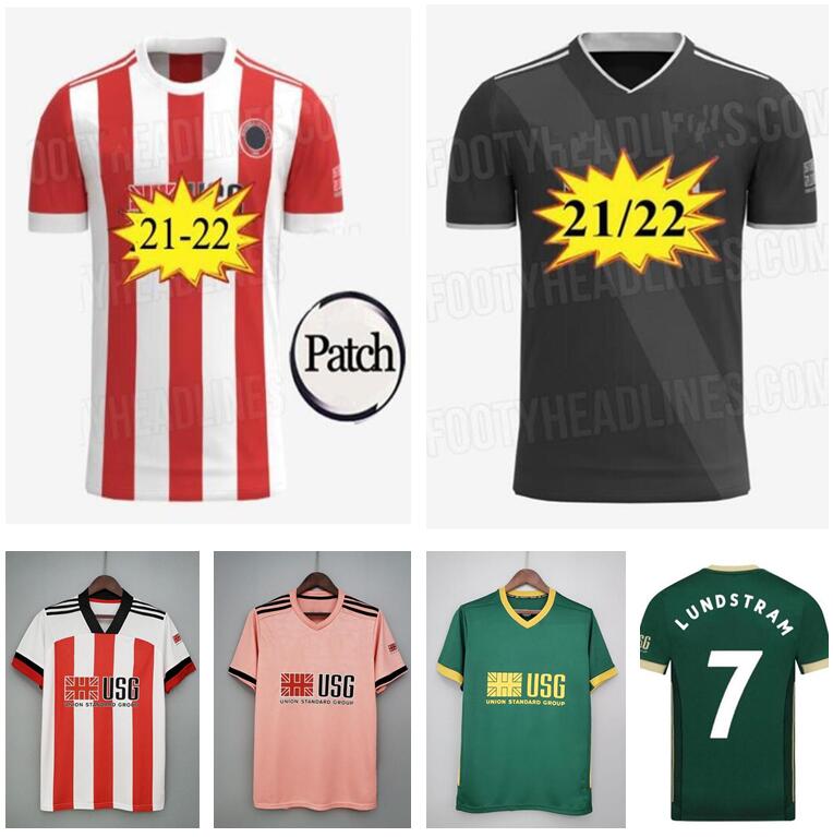 

2021 2022 MOUSSET Sheffield Soccer Jerseys McBURNIE United 20 21 22 LUNDSTRAM FLECK Football Shirt NORWOOD Jersey, Black;yellow