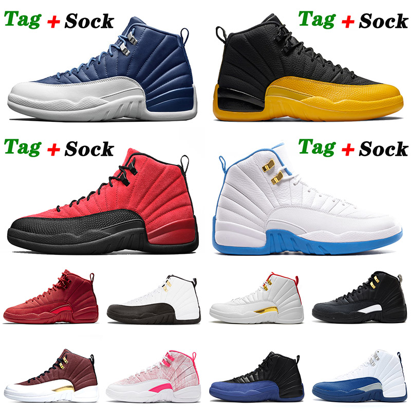 

Jumpman 12 12s XII Flu Game Basketball Shoes University Blue Mens Womens Indigo Gym Red French 2021 Arrival Taxi The Master Trainers Sneakers