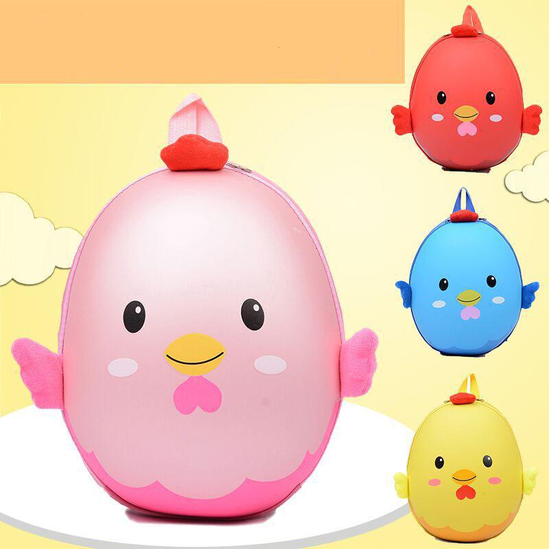 

Chicken Backpack Kindergarten Cartoon Children Waterproof Eggshell School Bag Bags