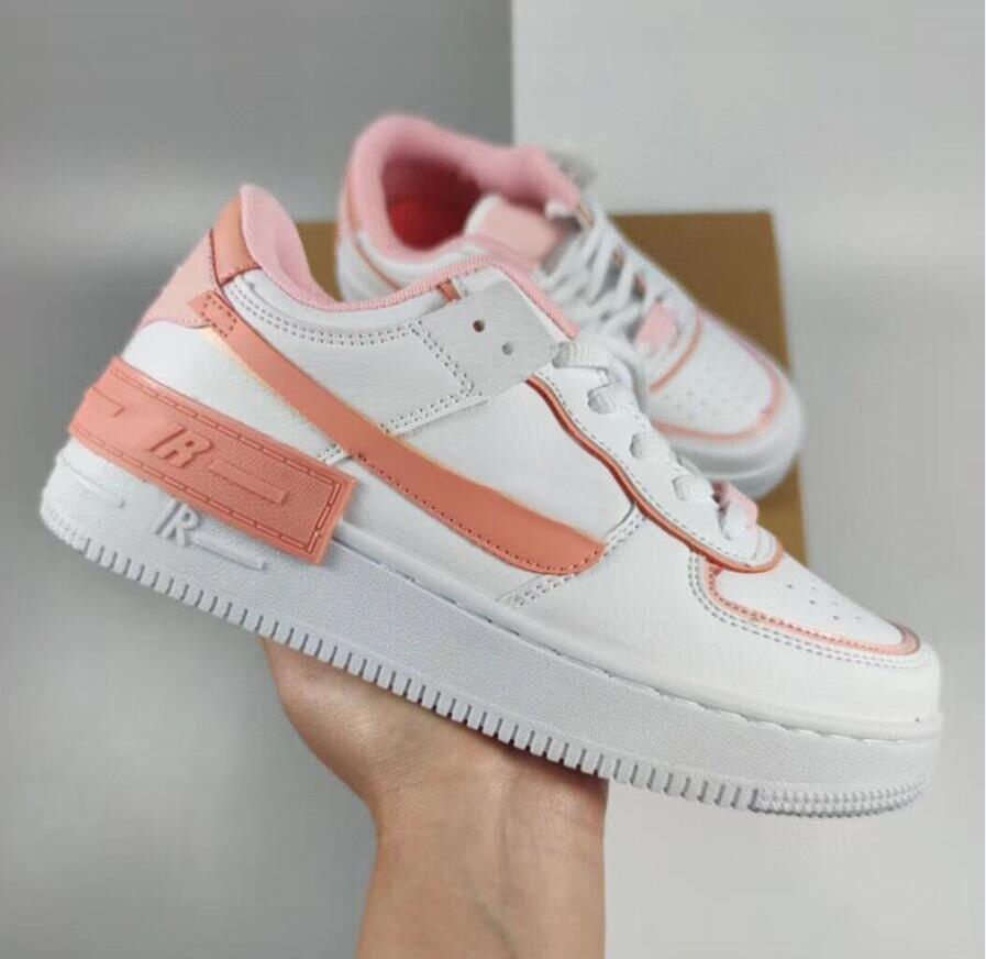 

2021 Force 1 Men women classical running shoes forcedd shadow pink trainer sports Outdoor sneakers platform ck3172-002 CJ1641-101