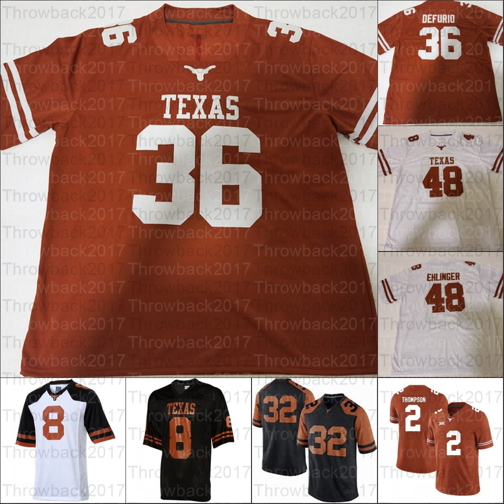 

Texas Longhorns Football Jersey NCAA College Vince Young Earl Campbell Bijan Whittington Hudson Card Casey Thompson Keilan Robinson Sam Ehlinger, Orange with sugar bowl