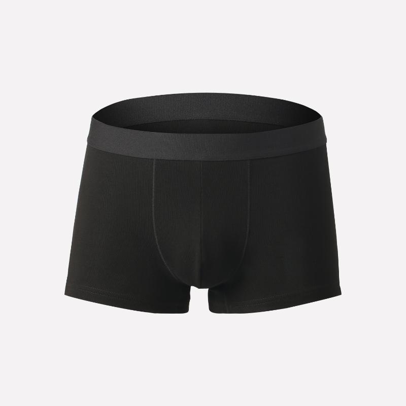 

Underpants Winter Men's Thick Boxer U Convex Cotton Panties Solid Fleece Underwear Briefs Man High Stretch Oversize Shorts, Black;white