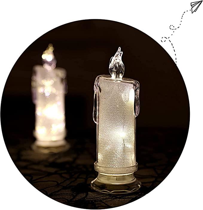 

Candles Flameless Candle Lights Flickering Tea Battery Powered For Home Wedding Birthday Party Cafes Restaurant Decoration
