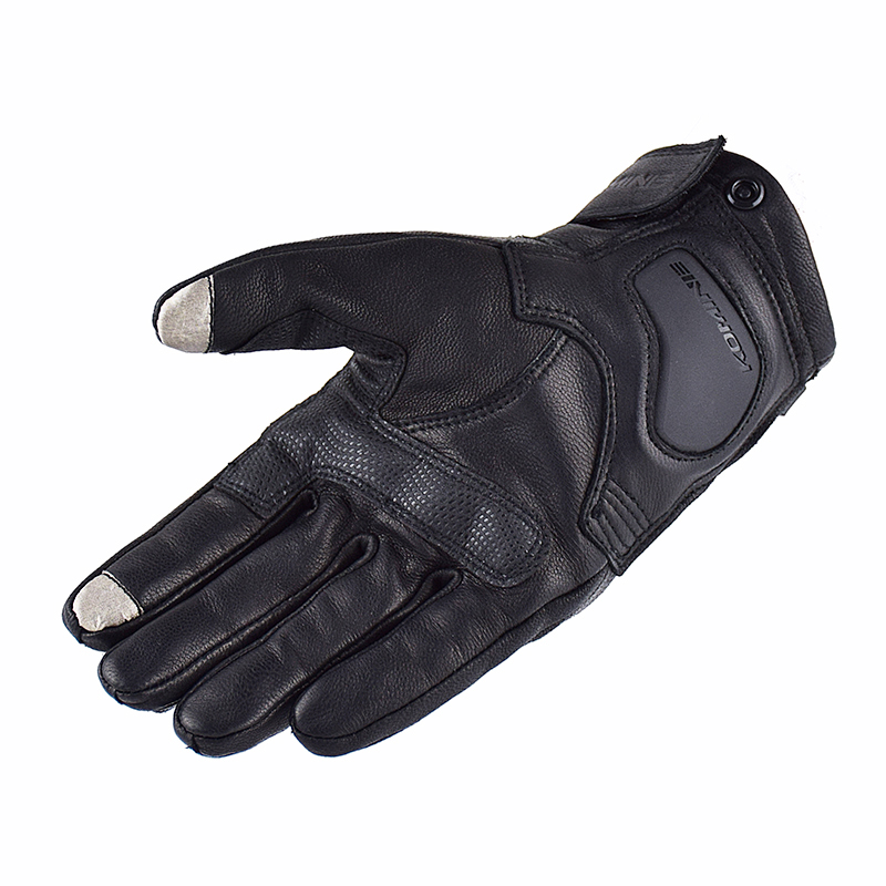 

KOMINE Mens Motorcycle Gloves Real Leather Motocross Breathable Striped Gloves Spring Summer Motorbike Riding Gloves GK-119g