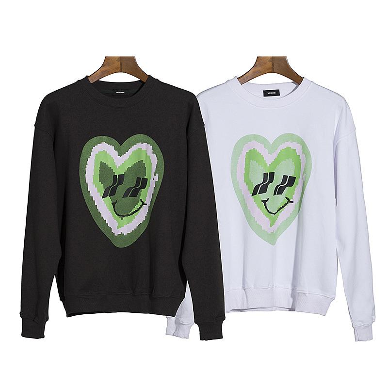 

Men' Hoodies & Sweatshirts We11done 2022ss Love Heart Print Oversized Hoodie Kawaii Y2k Clothing Women' Sweatshirt, Black