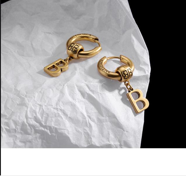 

Fashion new 2021 BB copper earring for women girl gift high quality, Silver