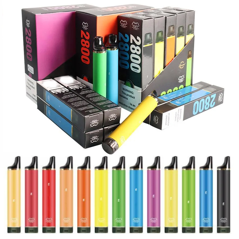 

Puff flex Disposable Electronic Cigarettes 2800 Puffs Vape Pen 1500mAh Battery 10ml Pre-Filled Cartridges Pod Vaporizers devices Elfbar