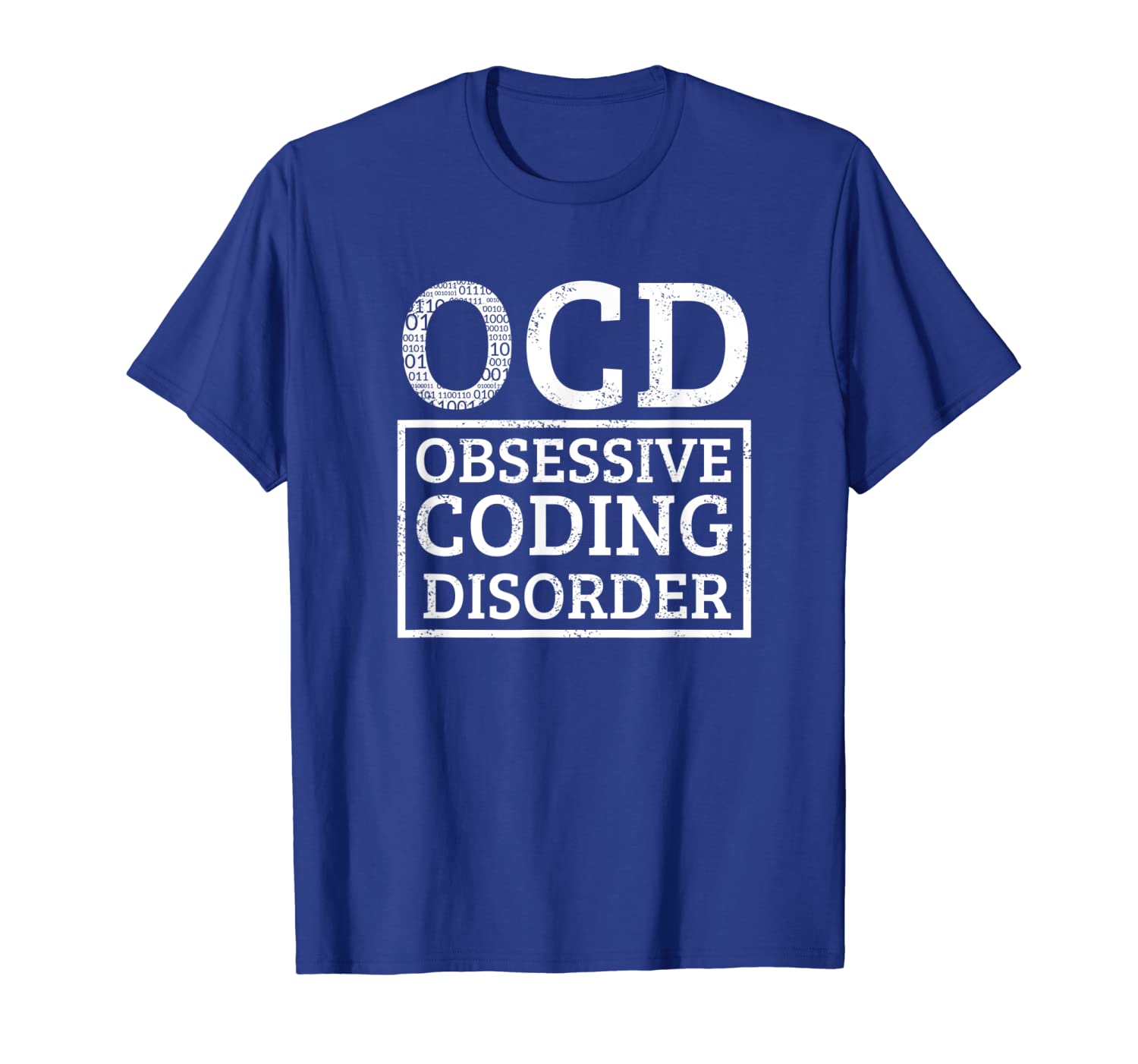 

ocd obsessive coding disorder funny code coder t-shirt, White;black