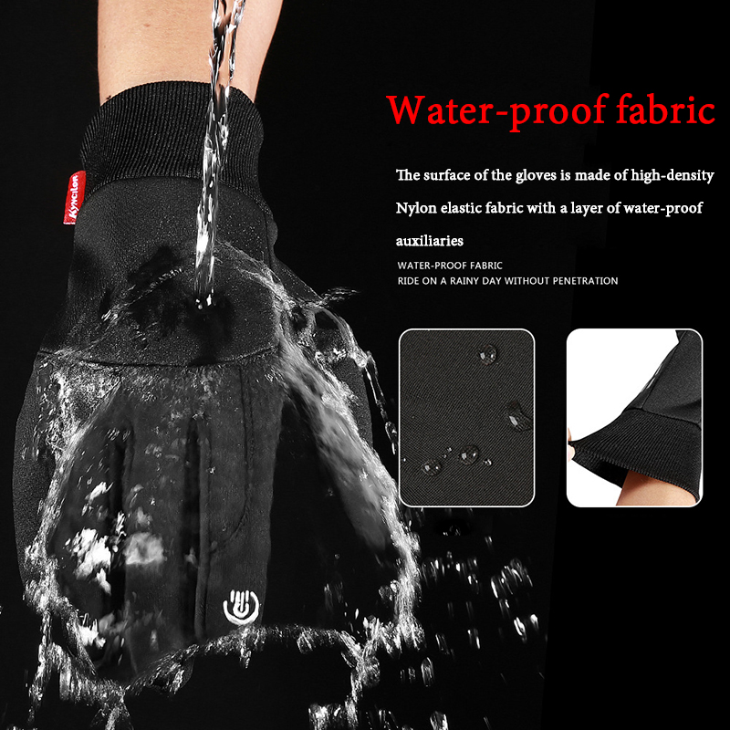 

Winter Men Women Cycling Gloves Full Finger Touch Screen Antislip Waterproof Windproof Warm Thermal Fleece Bike Bicycle Glovesg