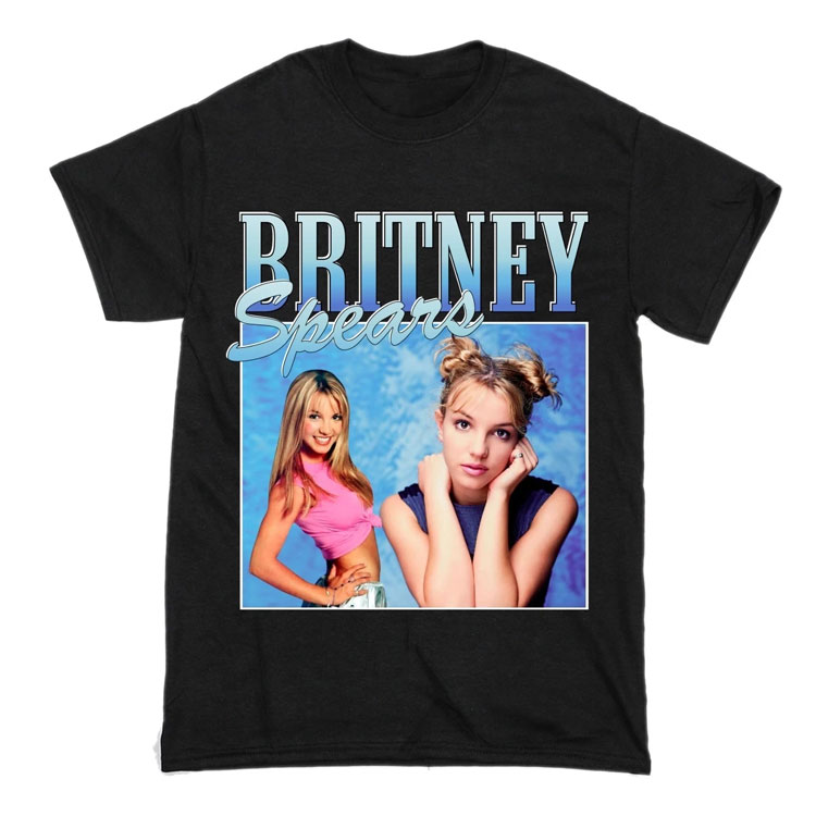 

Britney Spears beautiful photo Men's Black T-shirt hipster casual tshirt men harajuku short sleeve tops tee