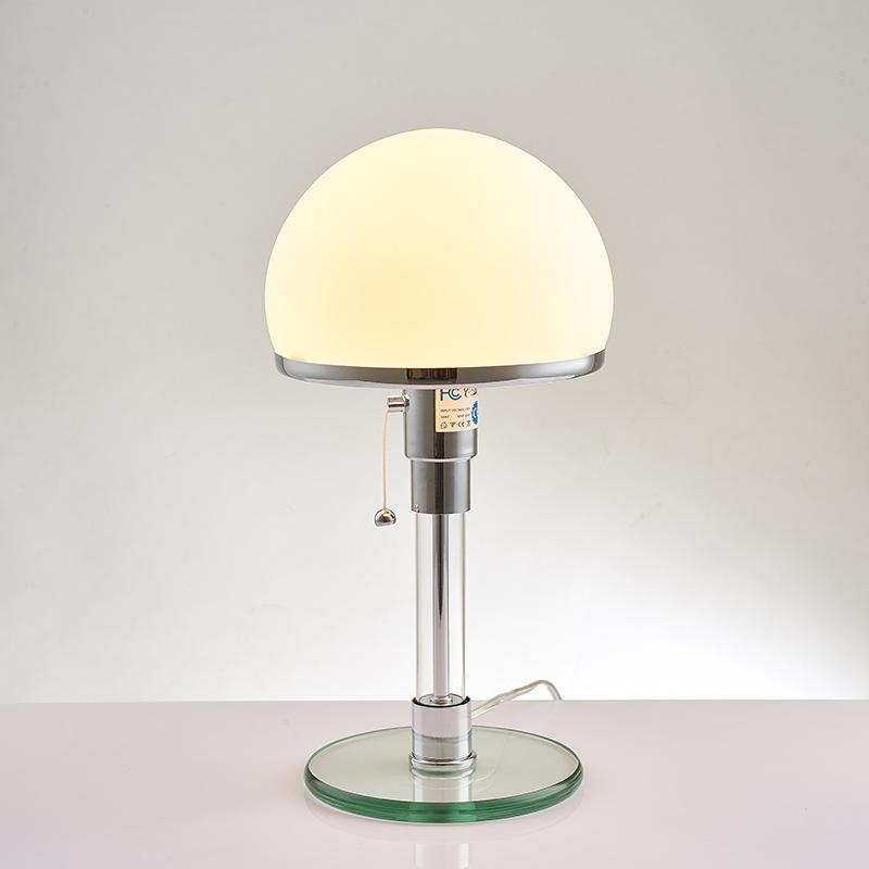 

Danish Designer Bauhaus Lamp Nordic Bedroom Bedside Simple Glass Led Table For Living Room Desk Lamps