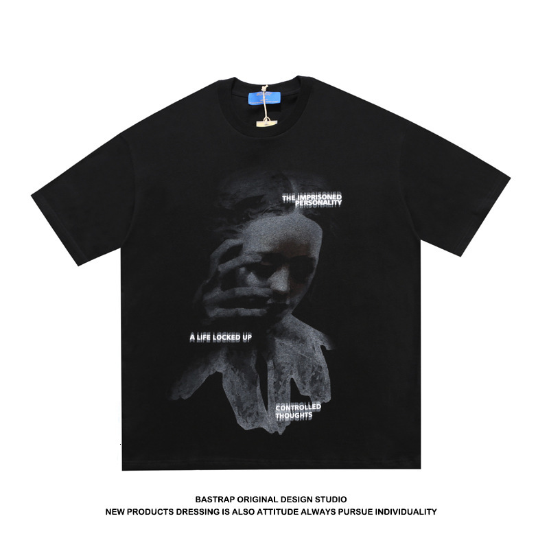 

20ss the imperial personality tee black, White;black
