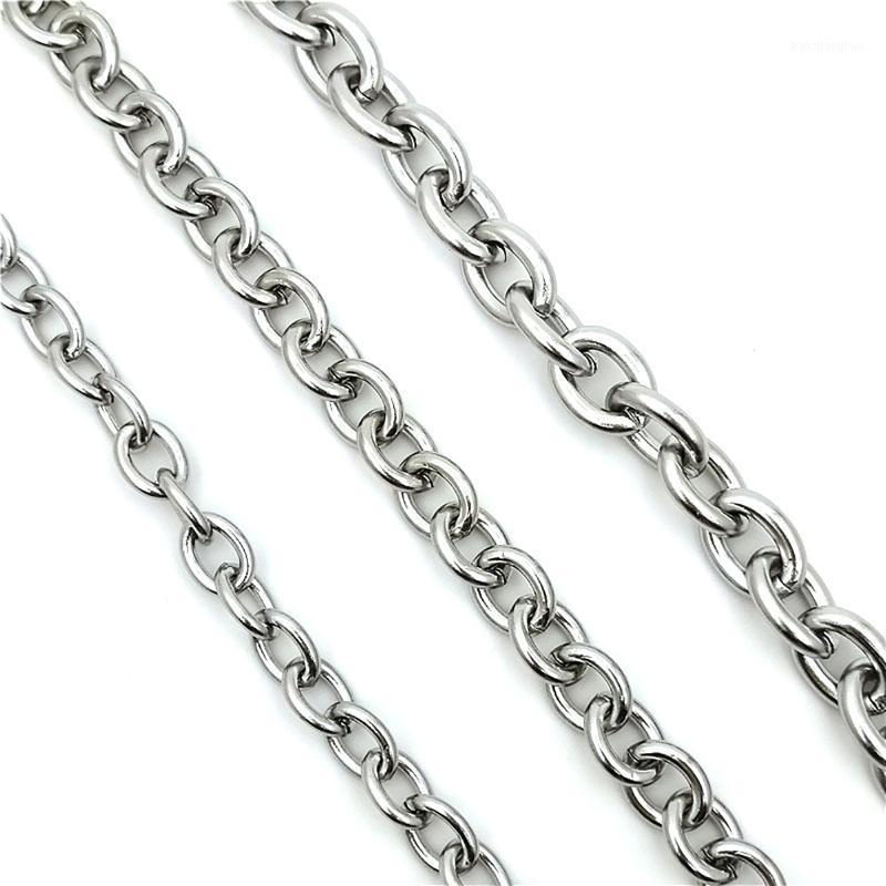 

12mm Stainless Steel Link Chain Findings Bracelets Silver Color 18cm(7 1/8") Long Women Men, 1 Piece Link,, Black