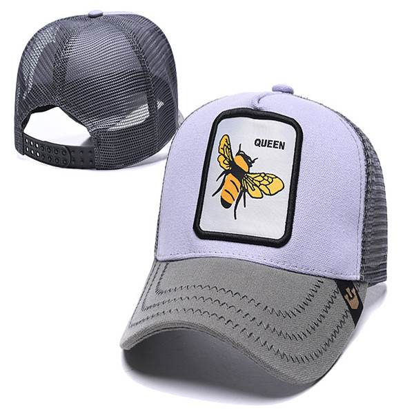 

luxury- Summer Bee Mesh Hats Women Fashion Visor Hat Men Embroidery Tiger Baseball Caps Adjustable Snapback Animals Golf Ball Cap