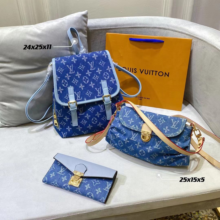 Ensemble de 3 pièces Luxurys Designers Sac Femmes Sac à main Messenger Oxyder Cuir Pochette Métis Épaule Élégante Épondérance Multifonctionnelle