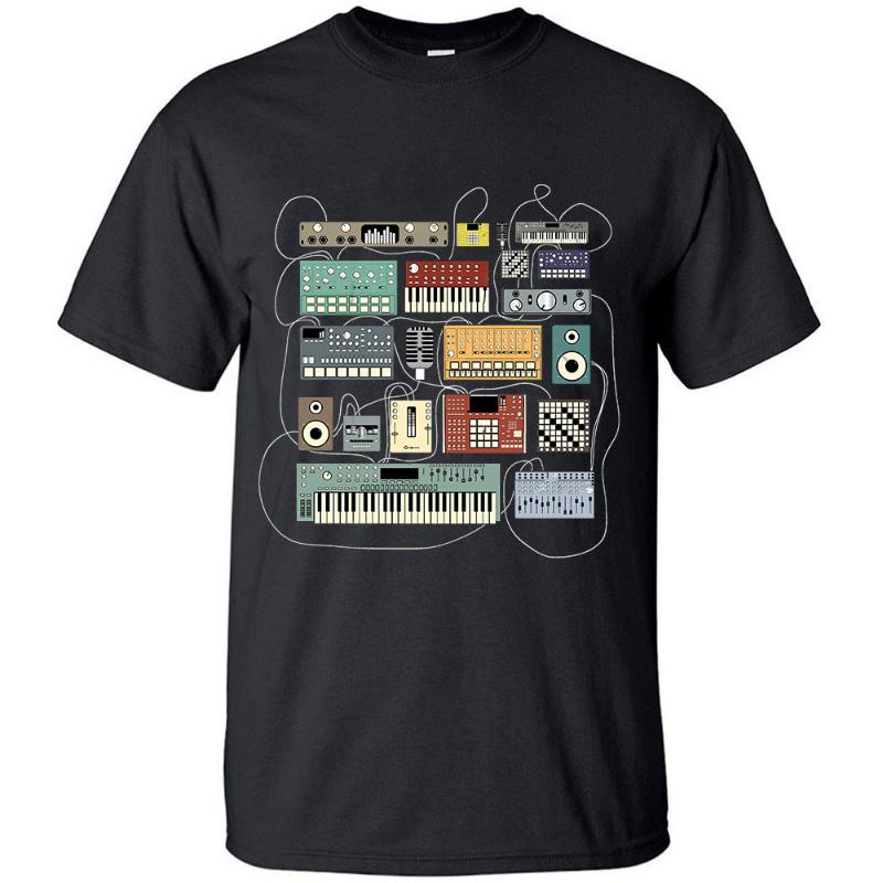 

Men's T-Shirts Electronic Musician Synthesizer And Drum Machine Dj Clown T Shirt Men/women Printed Tee Oversize Terror, Yellow