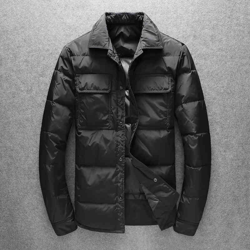 

Men's Wool & Blends men's suit down jacket short jacket/ E65K, Black