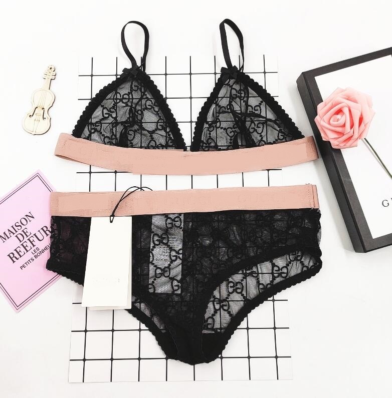 

14 Color Ladies suspender skirt Bikini Bra Set One-Piece letter embroidery lace underwear Swimwear sexy pajamas Swimsuit Four Seasons Univer, White;black