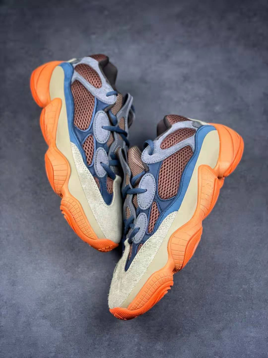 

Top Authentic 500 Enflame Shoes Black Blush SuperMoon Yellow Soft Vision Stone Kanye Man Woman West Sports Sneakers Large size US13