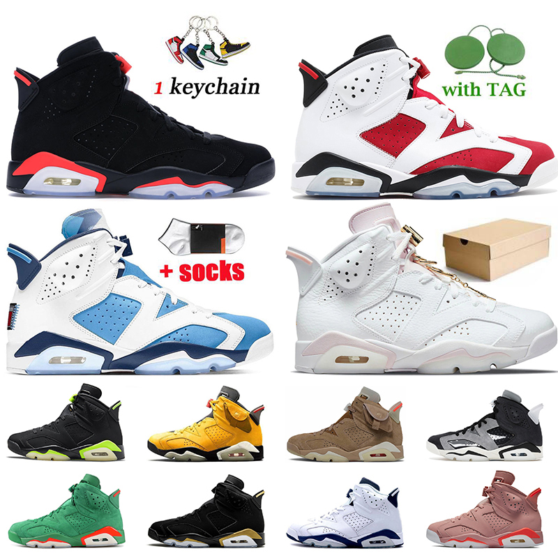 

Top Fashion Mens Basketball Shoes jordon 6 6S With Box Gold Hoops Travis British Khaki Tech Chrome Aleali May 3M Reflective Infrared Singles Day Sports Trainers, C42 hare 36-47