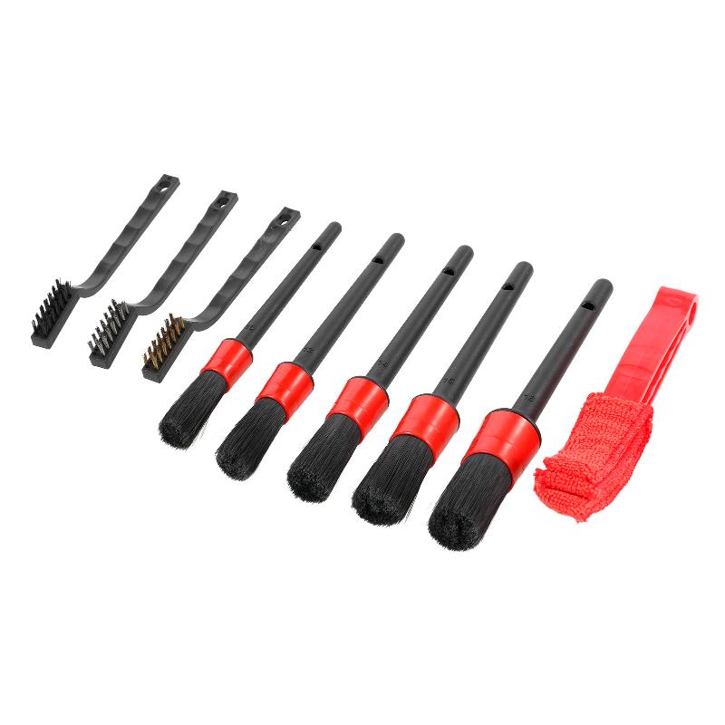 

Car Sponge Cleaning Tools Wheel Brush Detailing Kit With Brushes Air Vent Wire For Wheels