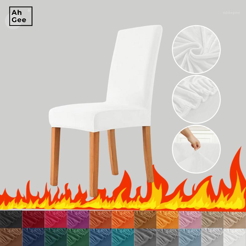 

White Velvet Chair Covers Dinner Room Set Of 4 Spandex Cover For Home Elastic Stretch Slipcover Sofa