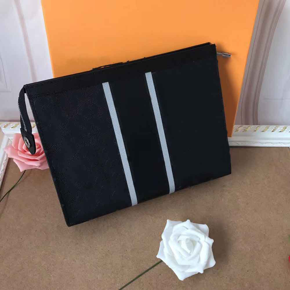 

Clutch Bags High Quality designers Handbag Travel Toiletry Pouch 26cm Protection Makeup pochette Women Leather Waterproof Cosmetic Bag For W