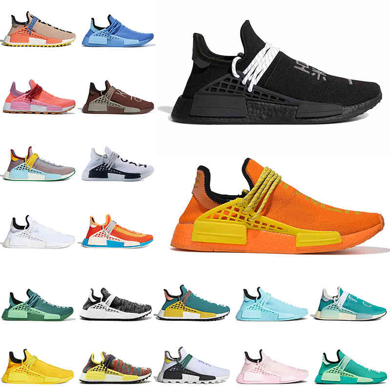 

newest pharrell williams nmd human race mens running shoes extra eye hu chocolate dash green solar pack women men trainers outdoor, Bubble wrap packaging